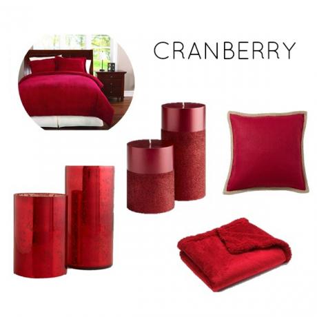 Cranberry-Farbschema für Schlafzimmer