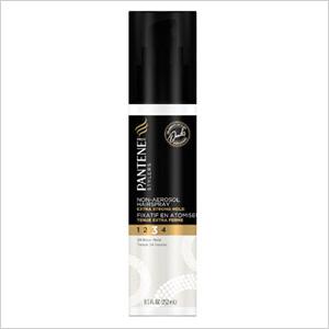 보기: Pantene Pro-V Stylers Extra Strong Hold Non-Aerosol Hairspray (walmart.com, $5)