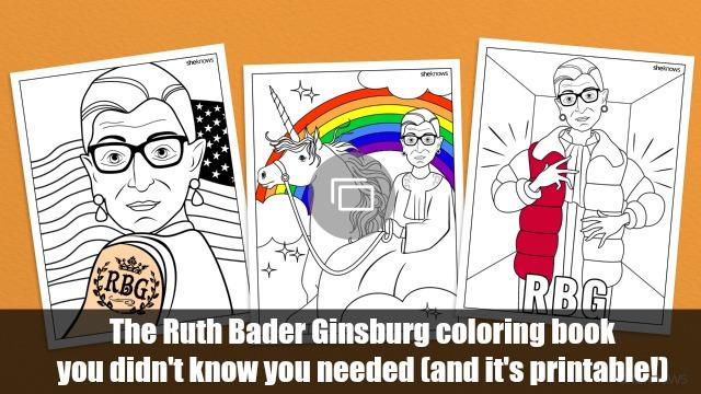 Rūta Bādere Ginsburga krāsojamā grāmata