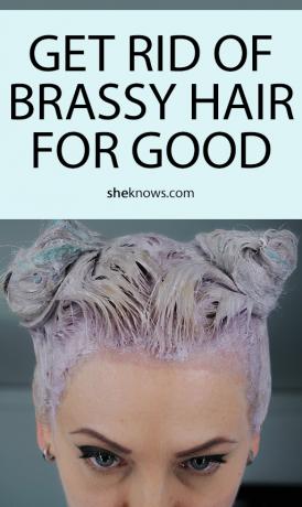 Pin es! Brassy Hair loswerden mit: Lebensmittelfarbe & Essig