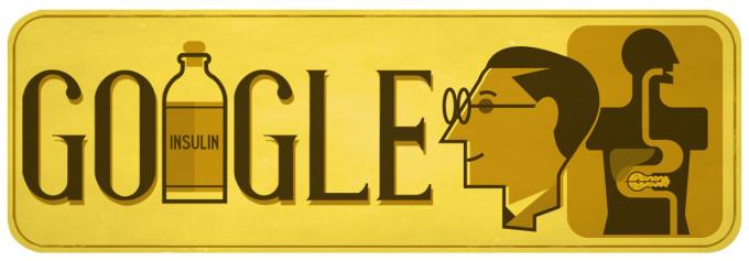 Google Doodle od Fredericka Bantinga