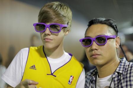 Justin Bieber et le réalisateur de Never Say Never John Chu