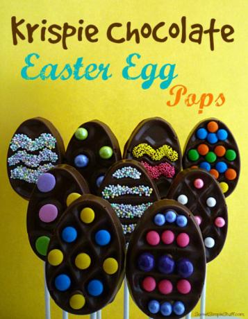krispie csokoládé húsvéti tojás pattog