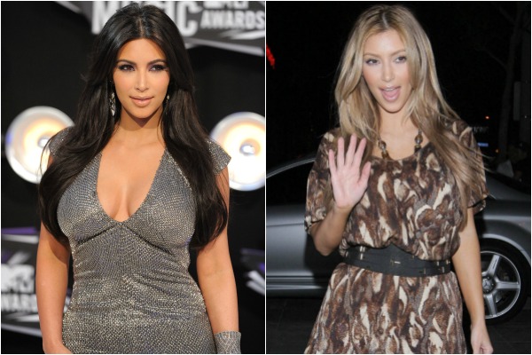 Kim Kardashian a szőkeséget és a barna lakatot is meg tudja ringatni