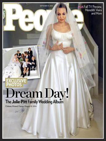 Весільна сукня Анджеліна Джолі