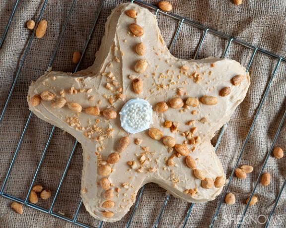 Pastel de estrella de mar de mantequilla de maní