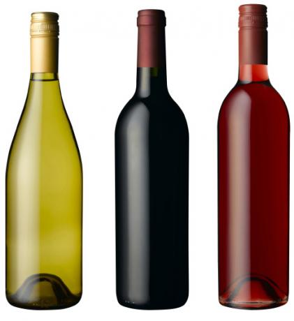 Drei Weinflaschen