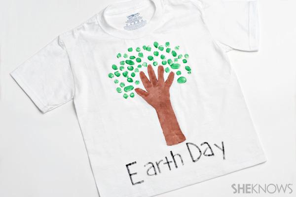 Zemes dienas amatniecība - koka t -krekls