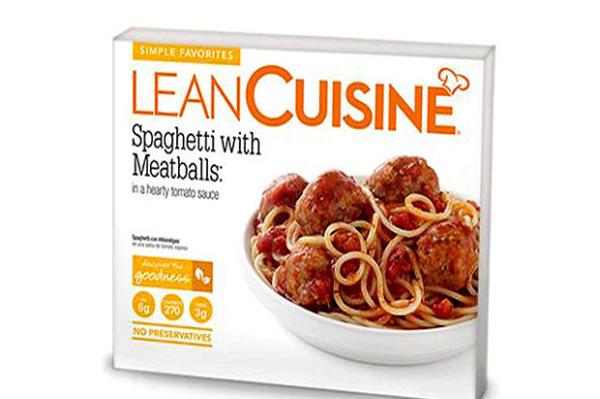 Lean Cuisine fagyasztott vacsorákat idéztek fel