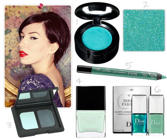 Keiko Lynns Mint Make-up Picks