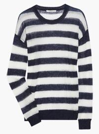 sweter musim dingin garis rajut terbuka