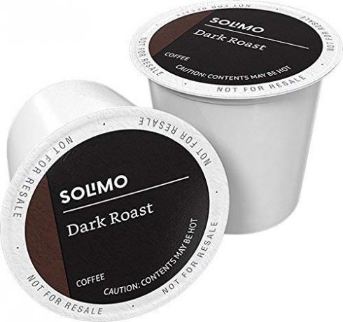 Amazon Brand - Solimo Dark Roast Coffee Pods, Kompatibel dengan Keurig 2.0 K-Cup Brewers 100 