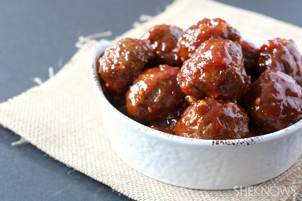 albóndigas picantes de ajo al horno