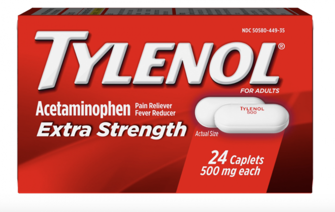 Cápsulas de Tylenol Extra Strength