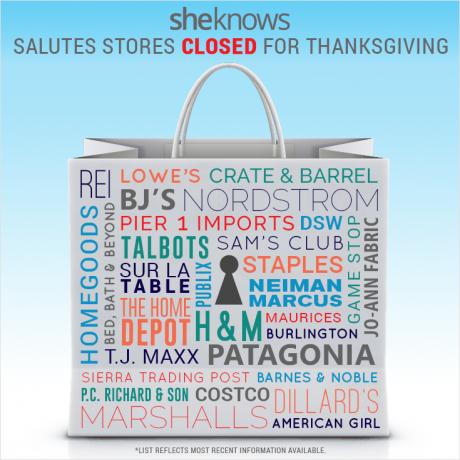 Магазини закриті на День подяки