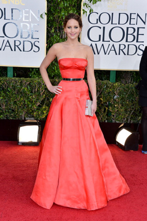 jennifer lawrences los mejores looks de alfombra roja en los Globos de Oro