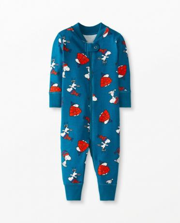 Hanna Andersson Peanuts Holiday Baby-Schlafanzug mit Reißverschluss