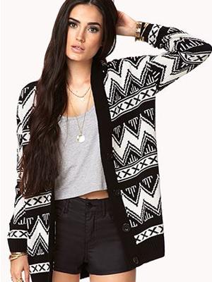 Zigzag cardigan - Forever 21