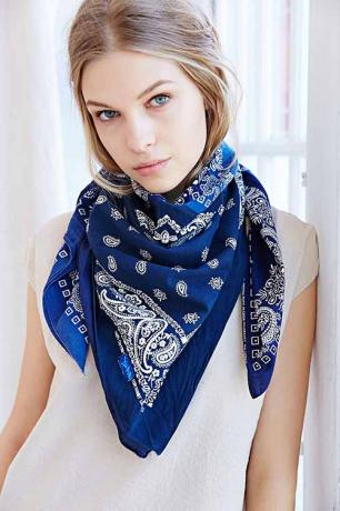 განახლების გადამუშავებული Patchwork Bandana Scarf 