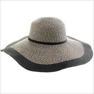 Dwukolorowy słomkowy kapelusz JCrew