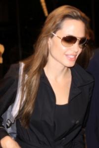 Angelina Jolie beim Super Bowl