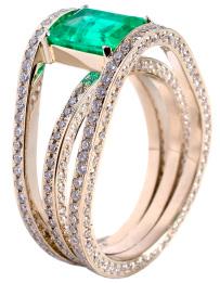 smaragdový prsten