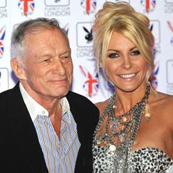 Crystal Harris y Hugh Hefner