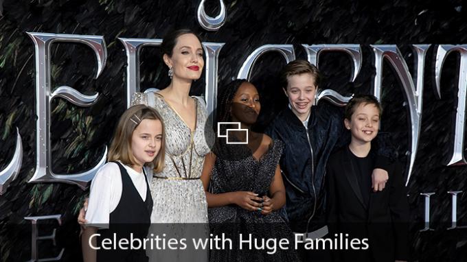 Angelina Jolie, Vivienne Jolie-Pitt, Zahara Jolie-Pitt, Shiloh Jolie-Pitt ja Knox Leon Jolie-Pitt