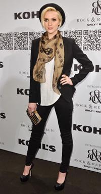 Ashlee Simpson op de Rock & Republic voor Kohl's Fashion Show