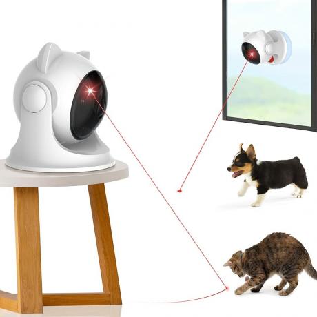 „Fithome Saolife“ automatiniai kačių žaislai lazeriu, interaktyvūs lazeriniai kačių žaislai, skirti kambarinėms katėms, kačiukai, automatinis žaislas katėms
