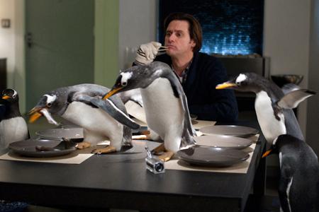 Jim Carrey i Mr Poppers pingviner