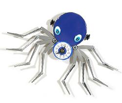  Blue Octopus Everyday Object Clock Skulptur 