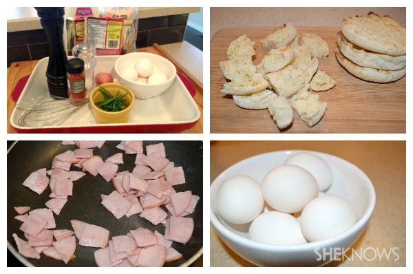 Cazuela de huevos benedict | Sheknows.ca - Pasos 1 - 4
