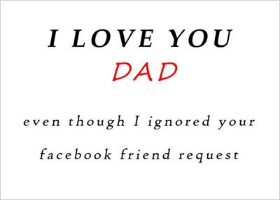 Karta z okazji Dnia Ojca dla człowieka znającego się na mediach społecznościowych