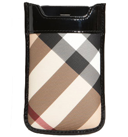 Capa Burberry Check Print para iPhone