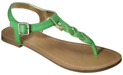 Sihtmärk roheline punutud sandaal