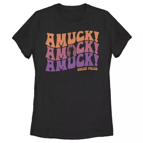 Женская футболка Disney Hocus Pocus с надписью Amuck