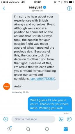 Райън Уилямс Easyjet 