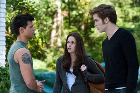 Zatmění soumraku Edward, Bella a Jacob