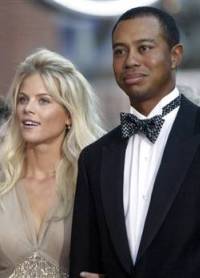 Tiger Woods et sa femme Elin dans des temps plus heureux