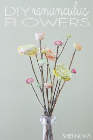 DIY květiny Ranunculus