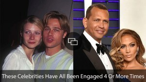 Gwyneth Paltrow, Brad Pitt, Alex Rodriguez, Jennifer Lopez " Ti zvezdniki so bili vsi zaročeni 40 ali več krat"
