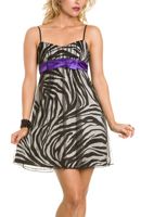 Φόρεμα κοκτέιλ Zebra