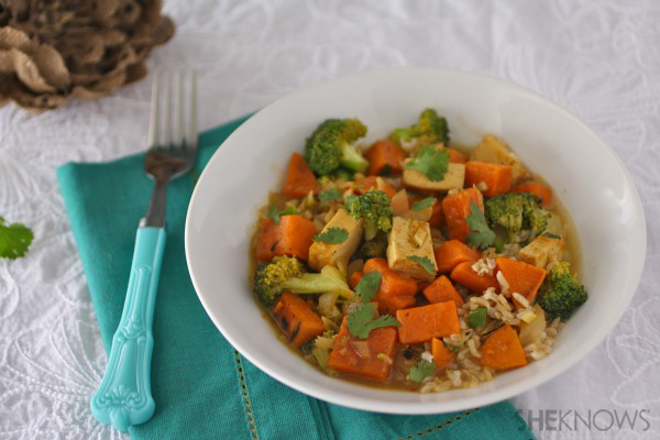  Curry di patate dolci e tofu