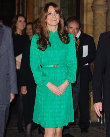 Kate Middelton draagt ​​smaragdgroen