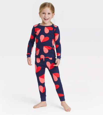 Target Walentynkowa rodzinna piżama w kształcie serc dla małych dzieci