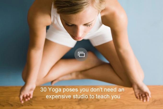 30 jogas pozas, lai mācītu, jums nav nepieciešama dārga studija