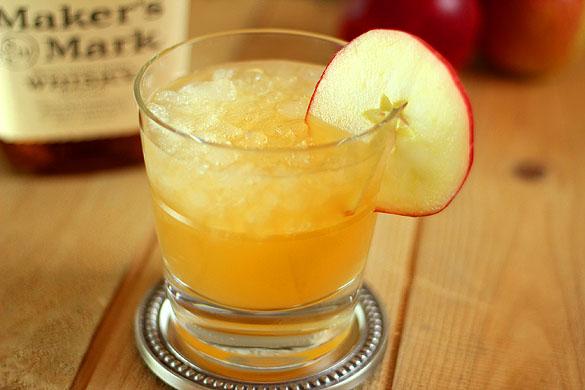 Bourbon-Apfel-Cidre-Cocktail
