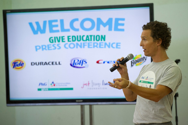 P&G und Matthew McConaughey „Schule die Nation“