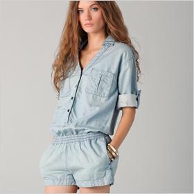 AG Adriano Goldschmied Chambray Romper 